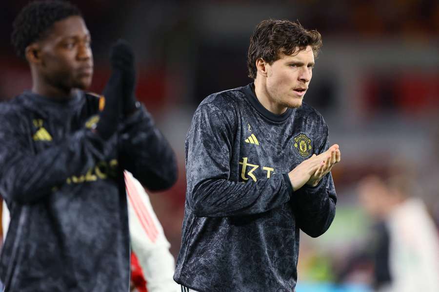 Victor Lindelof, right, suffered a hamstring injury in the draw with Brentford at the weekend