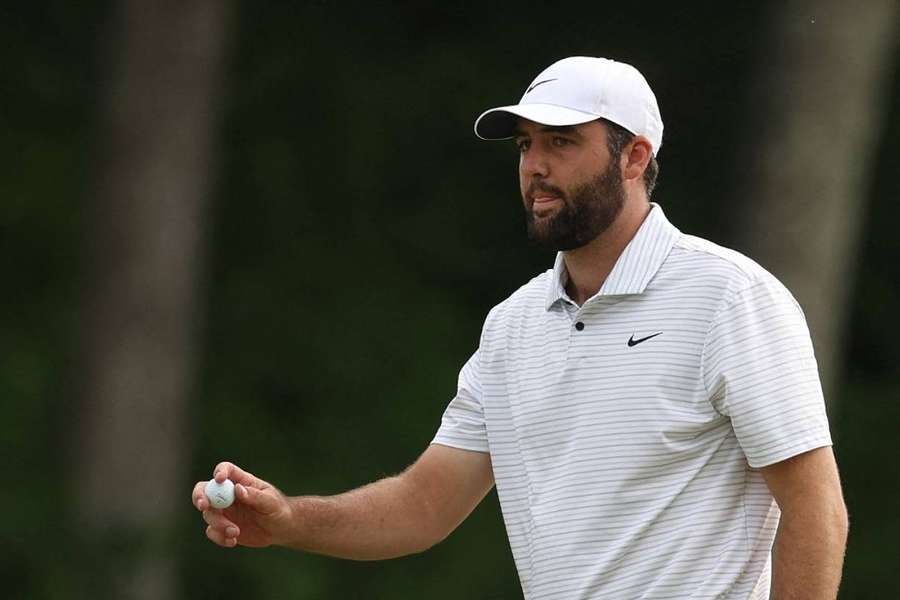 Scottie Scheffler au PGA Championship ce jeudi.