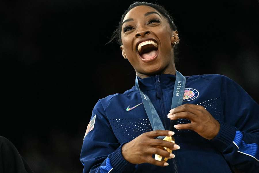 Simone Biles holte sich am Dienstagabend ihr fünftes Olympia-Gold.