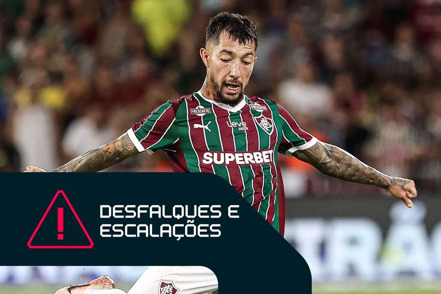 Lucho Acosta está suspenso e desfalca o Fluminense contra o Coritiba