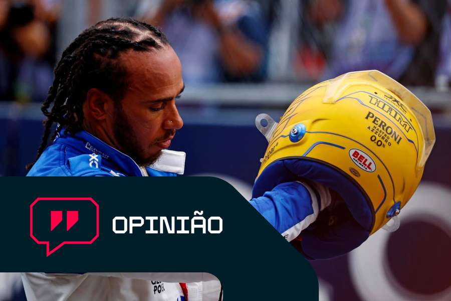 Lewis Hamilton, piloto da Ferrari, no Grande Prémio de Miami