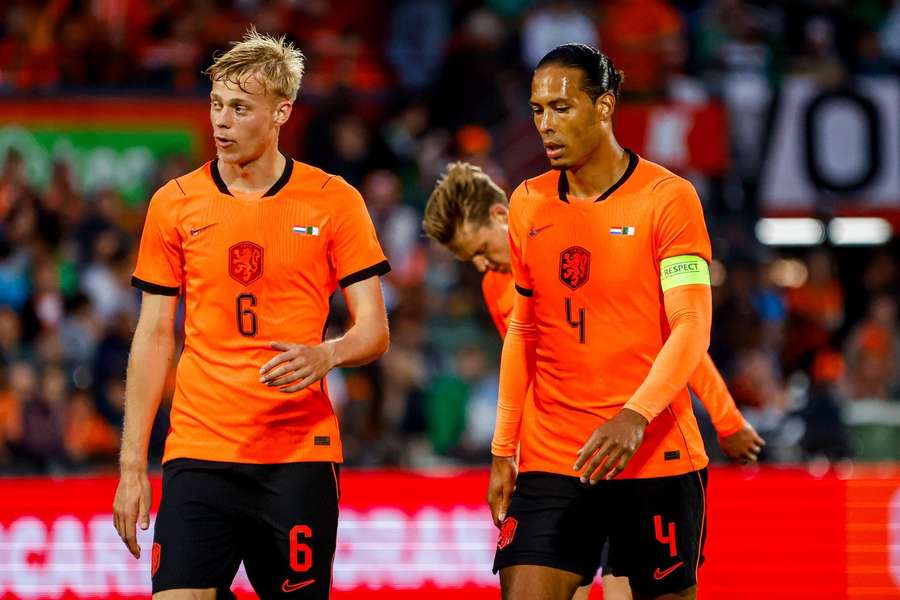Netherlands' Jan Paul van Hecke (L) with captain Virgil van Dijk during the friendly against Algeria in June 2026 Netherlands' Jan Paul van Hecke (L) with captain Virgil van Dijk during the friendly against Algeria in June 2026