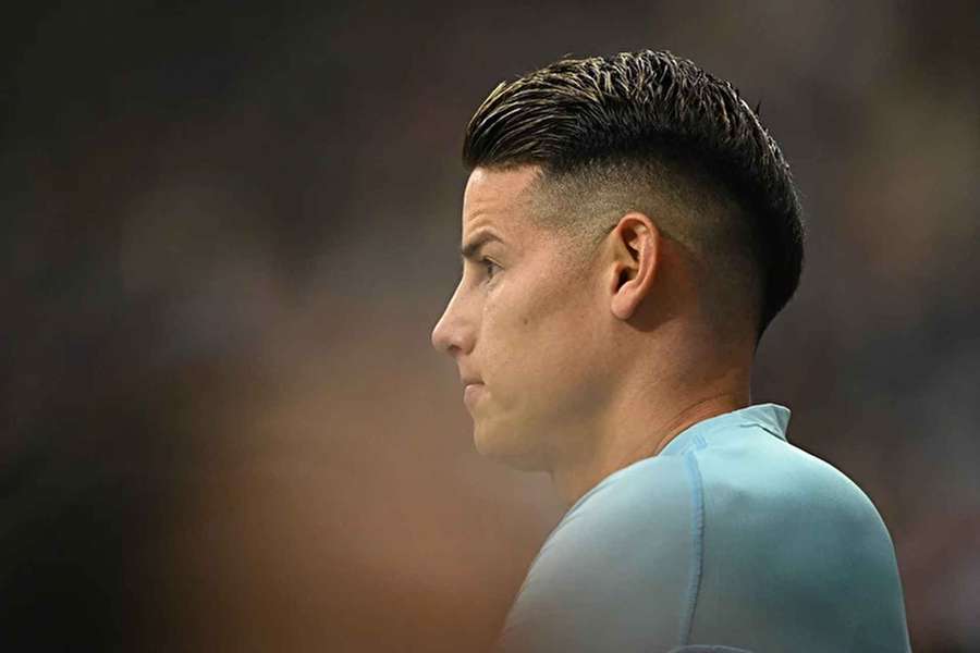 Kolumbijská hvězda James Rodríguez. Kolumbijská hvězda James Rodríguez.