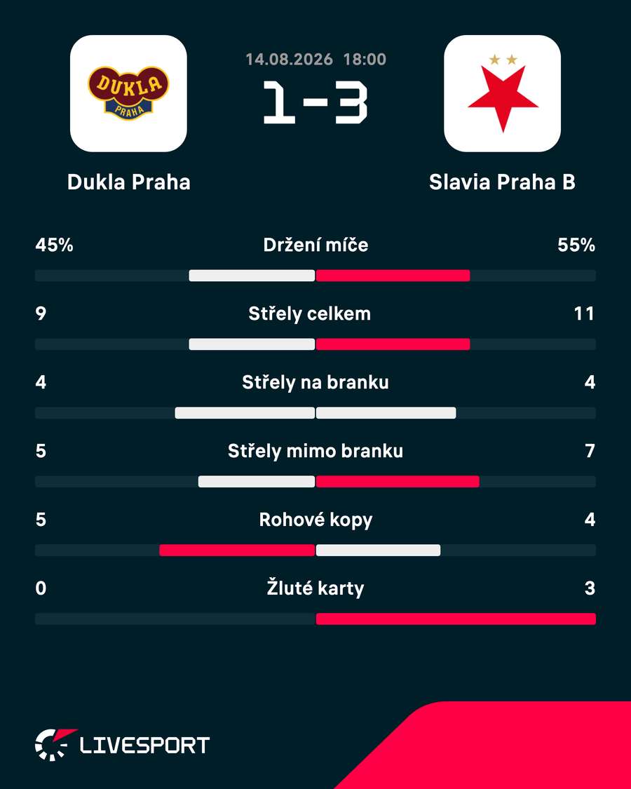 Statistiky zápasu.