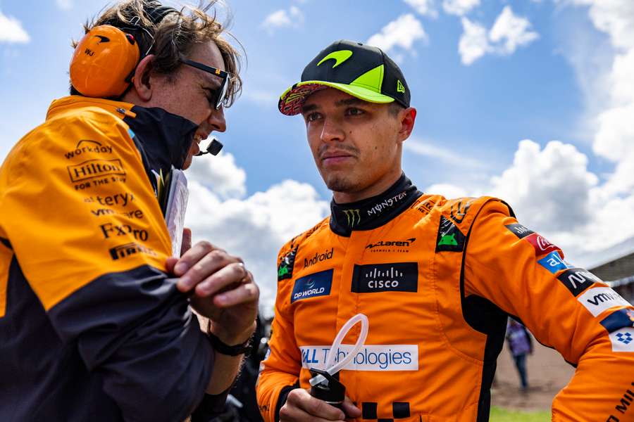 Lando Norris was unhappy with the way he and his team finished the race