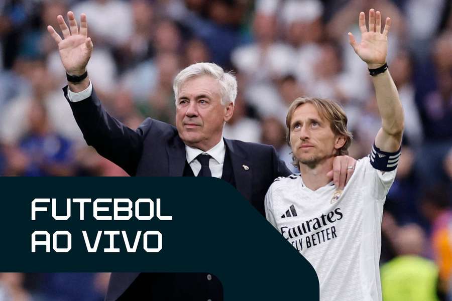 Ancelotti e Modric se despediram do Santiago Bernabéu em Real Madrid x Real Sociedad