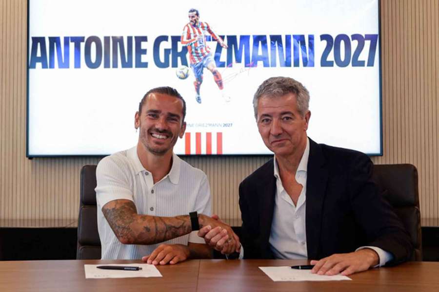 Griezmann predĺžil s Atléticom kontrakt do roku 2027. 
