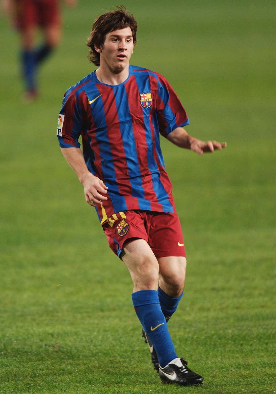 Messi pelo Barça em 2005