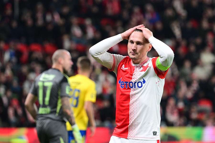 Rekordní série Slavie na domácí půdě v nejvyšší soutěži skončila. Rekordní série Slavie na domácí půdě v nejvyšší soutěži skončila.