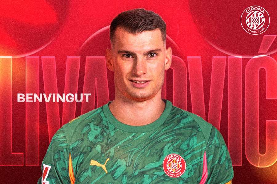 Livakovic, jugador del Girona Livakovic, jugador del Girona