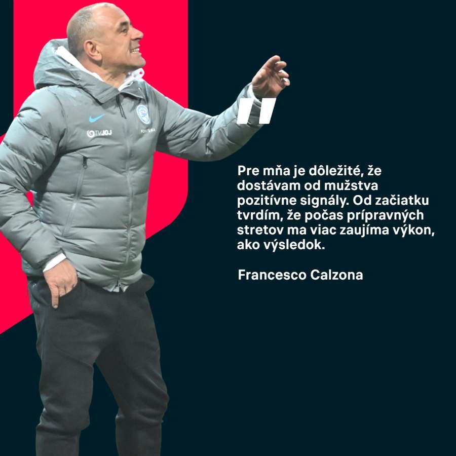 Francesco Calzona o pozitívnych signáloch z mužstva.