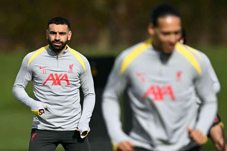 Mohamed Salah și Virgil van Dijk