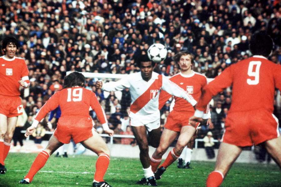 Teófilo Cubillas, durante el Mundial de 1978