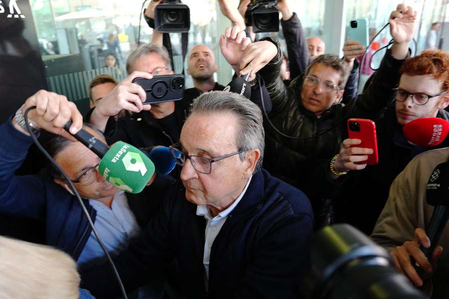 Enríquez Negreira, a la salida de los juzgados de Barcelona