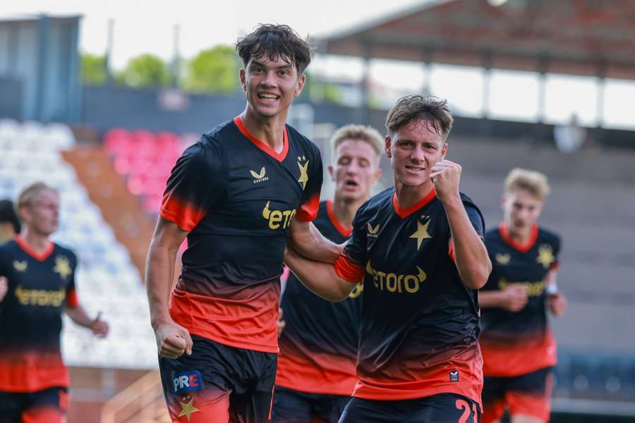 Gólová radost mladíků Slavie.