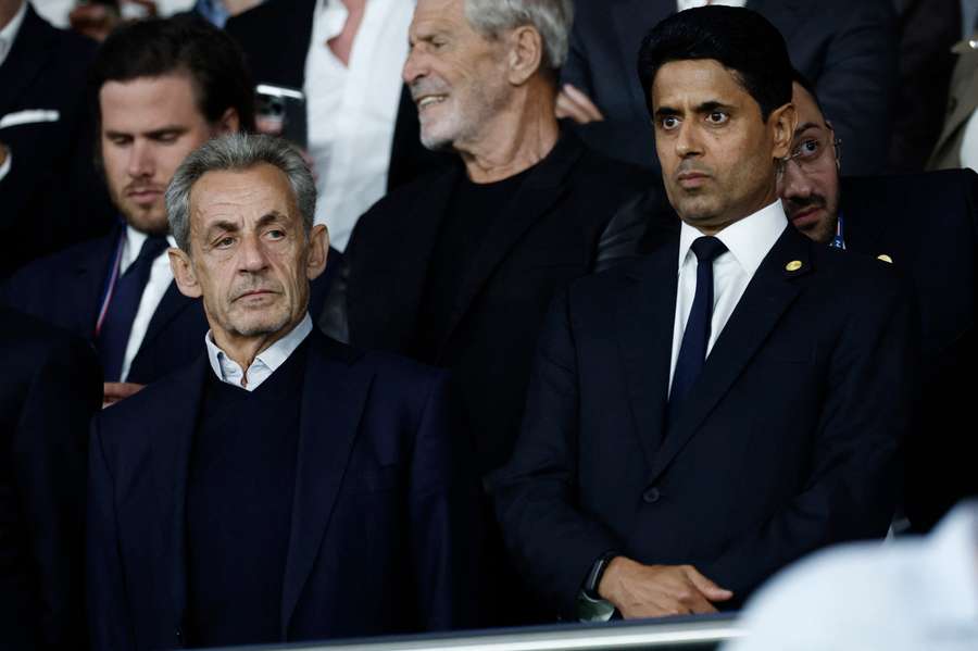 Nicolas Sarkozy et Nasser Al-Khelaïfi le 9 septembre. Nicolas Sarkozy et Nasser Al-Khelaïfi le 9 septembre.