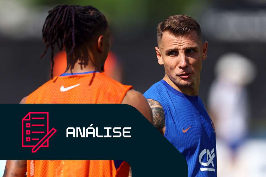 Lucas Digne no treino de França Lucas Digne no treino de França