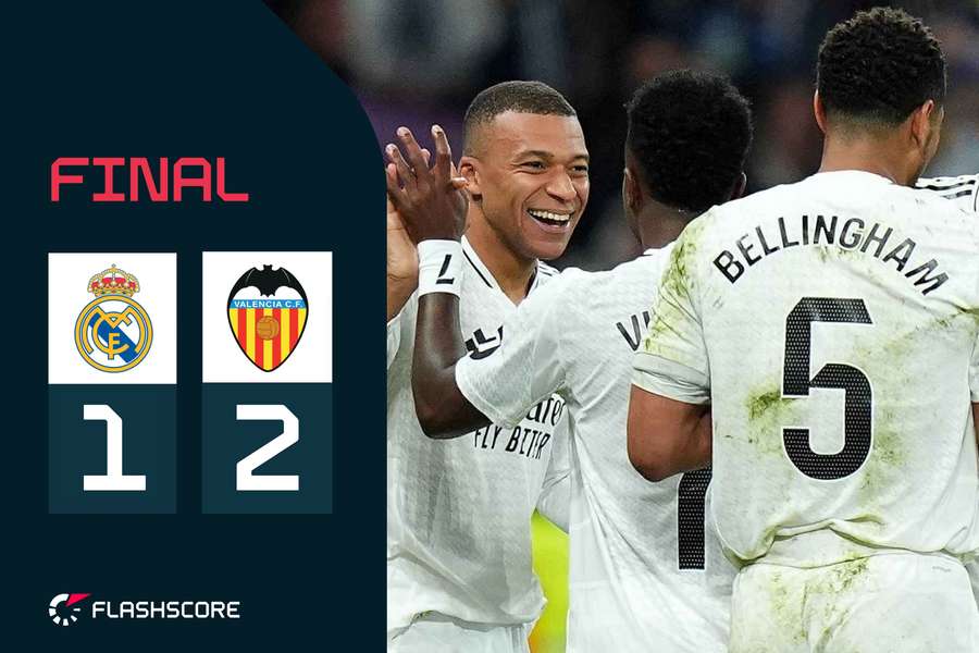 El Real Madrid-Valencia, en Flashscore.