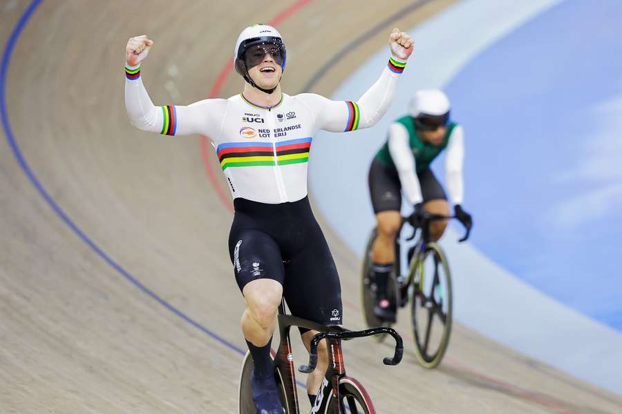 Harrie Lavreysen wint goud op de sprint