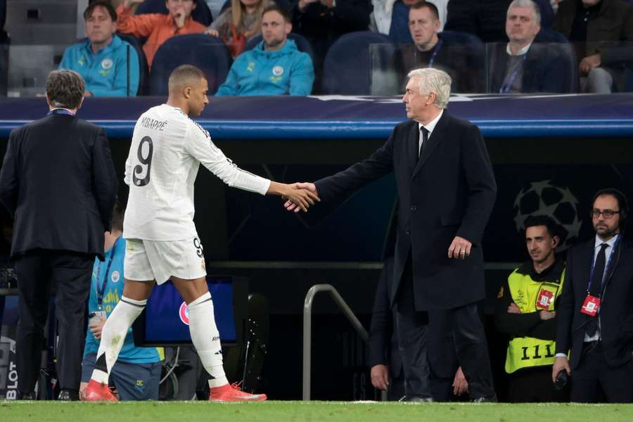 Ancelotti și Mbappé