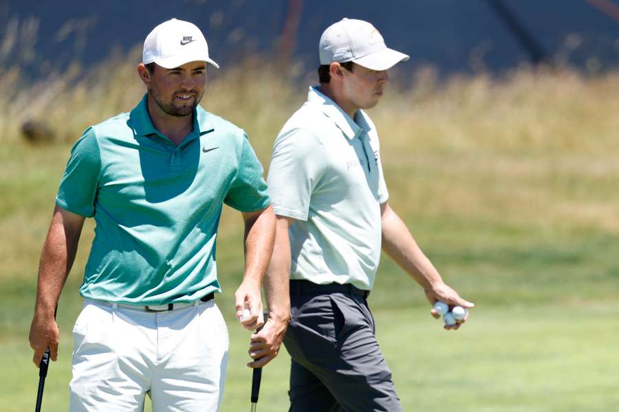 Matt Fitzpatrick (R) practicing at Shinnecock Hills for the US Open alongside his brother Alex Fitzpatrick Matt Fitzpatrick (R) practicing at Shinnecock Hills for the US Open alongside his brother Alex Fitzpatrick