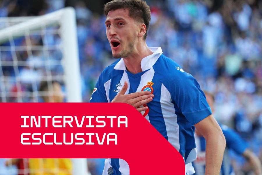Kumbulla con la maglia dell'Espanyol