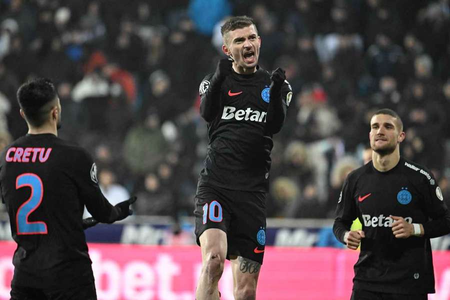 După 27 de etape, FCSB ocupă locul 10 în Superliga României