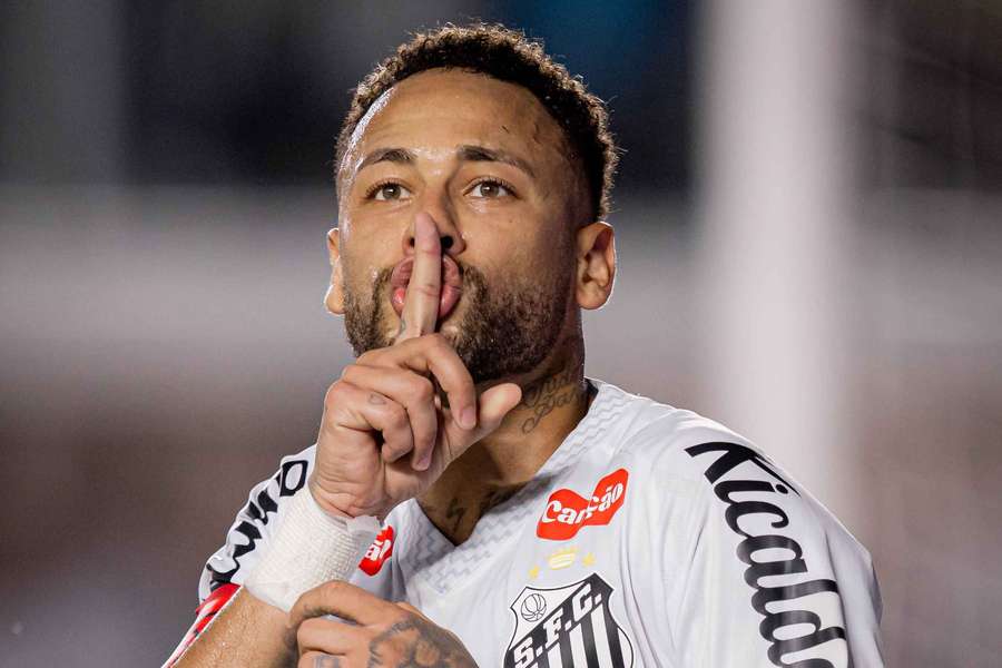 Neymar em Santos 2x1 Vasco, pelo Brasileirão