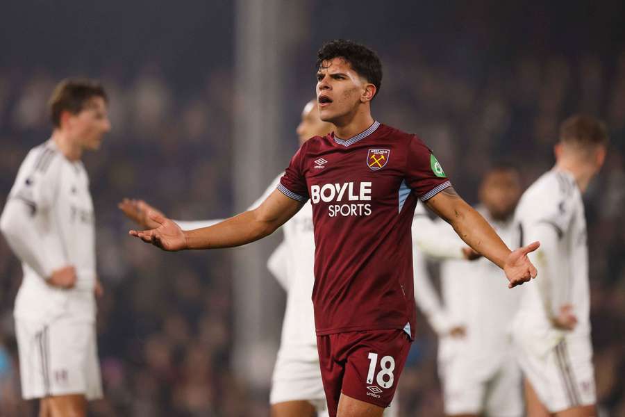 Fernandes in action for West Ham Fernandes in action for West Ham