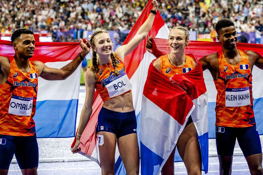 Femke Bol rende de Nederlandse estafetteploeg naar een gouden plak op de 4x400 meter