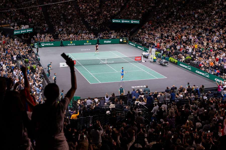 O Masters 1000 de Paris, em novembro passado, no Accor Hotel Arena. 