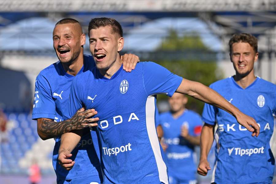 Daniel Mareček nastřílel Slovácku hattrick.