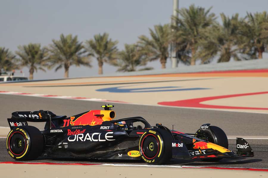 Perez' Bolide bei den Testfahrten in Bahrain