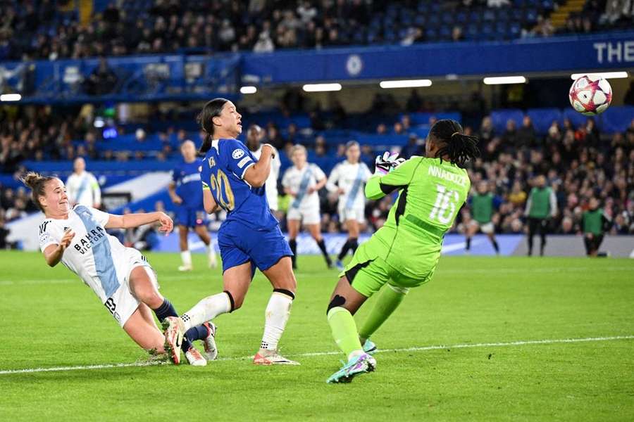 L'Australienne s'est offerte un triplé contre le PFC lors de la 2ᵉ journée des phases de poules de la Ligue des champions (F). 