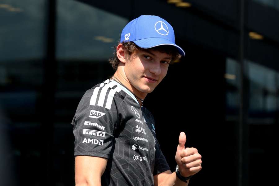 Kimi Antonelli at Spielberg ahead of the Austrian Grand Prix