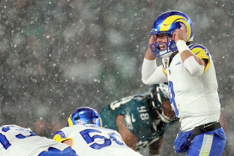 Matthew Stafford during the 2025 NFC Divisional game against the Philadelphia Eagles Matthew Stafford during the 2025 NFC Divisional game against the Philadelphia Eagles