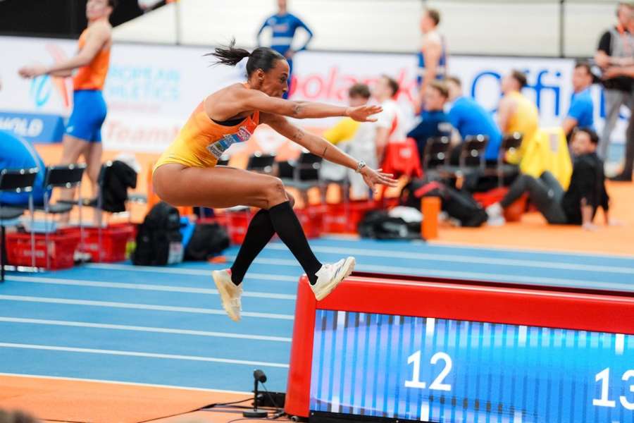 Ana Peleteiro, durante la final del Europeo 2025