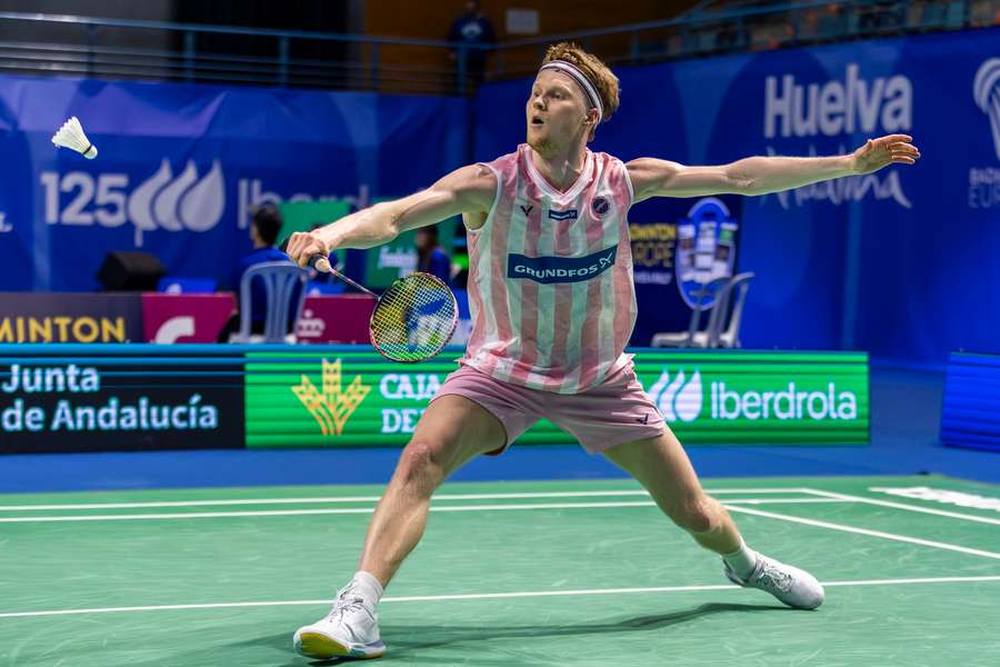 Anders Antonsen was far from at his best against Christo Popov
