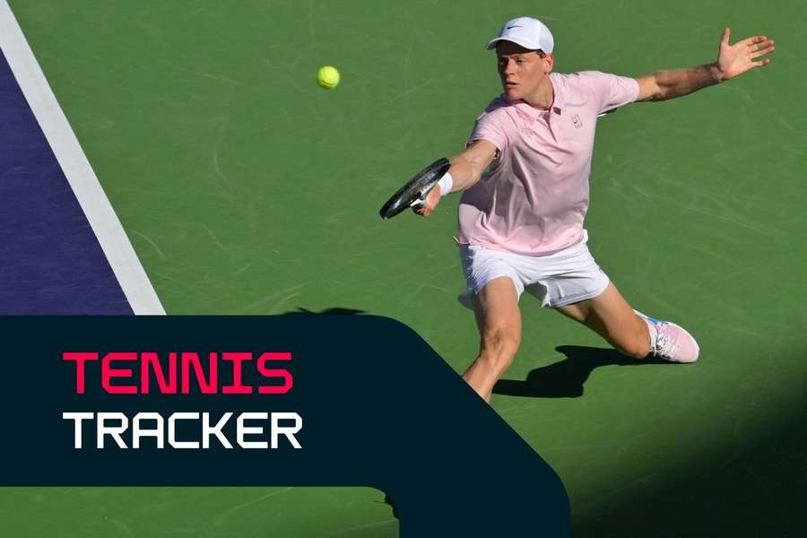 Jannik Sinner in action at Indian Wells