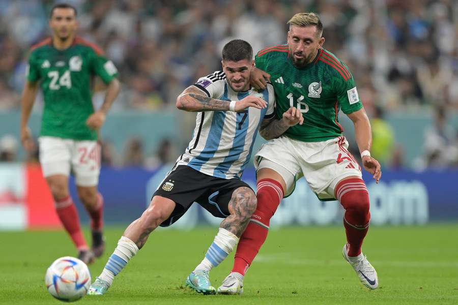 De Paul esteve presente em todos os jogos da Argentina na Copa