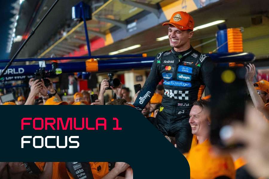 Norris celebrates his title triumph