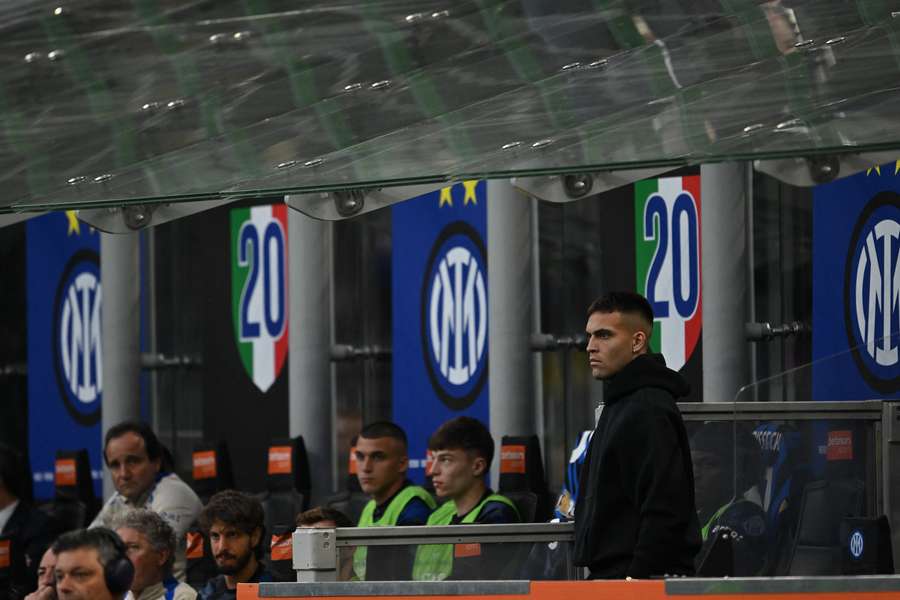 Lautaro Martínez verá el derbi desde fuera