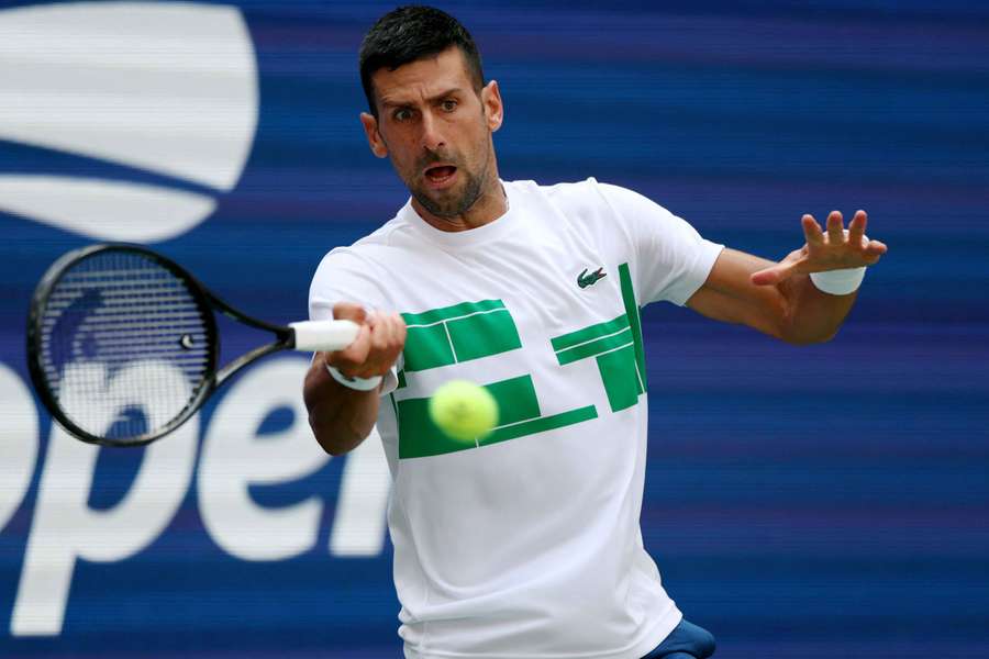 Novak Djokovic begins his US Open title defence on Monday