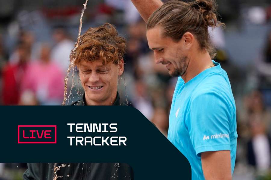 Jannik Sinner e Alexander Zverev dopo la finale di Madrid