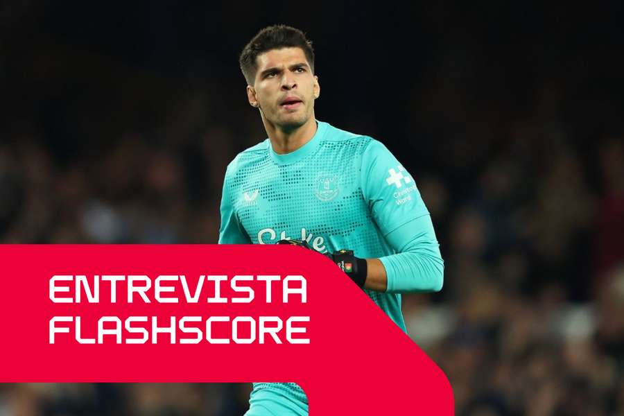 João Virgínia num jogo da Taça com o Everton