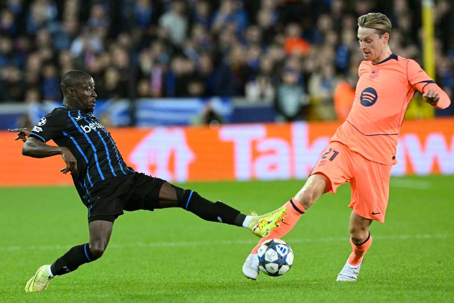 Frenkie de Jong, en el partido ante el Brujas Frenkie de Jong, en el partido ante el Brujas