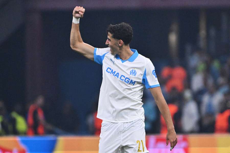 Nayef Aguerd avec l'OM.