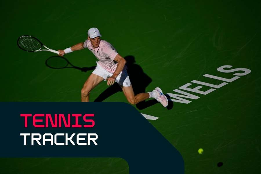 Jannik Sinner in action at Indian Wells