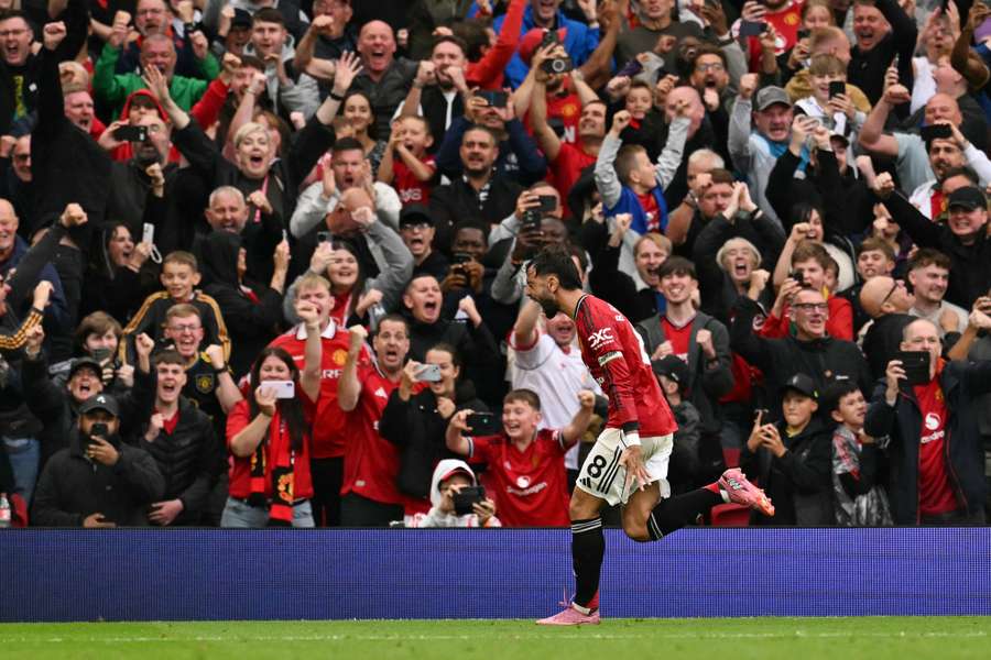 Mancchester United goal celebration Mancchester United goal celebration