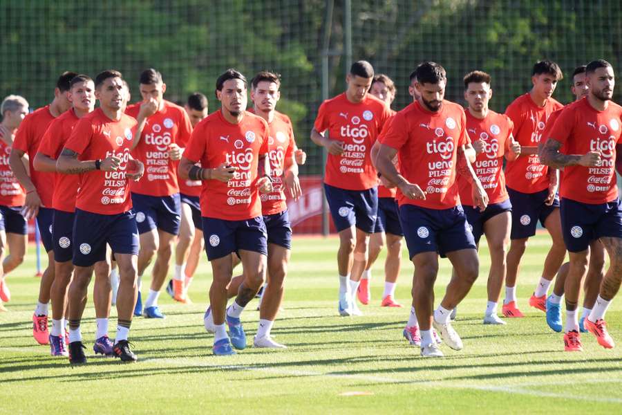 Los hombres de Alfaro entrenan durante una sesión en octubre.